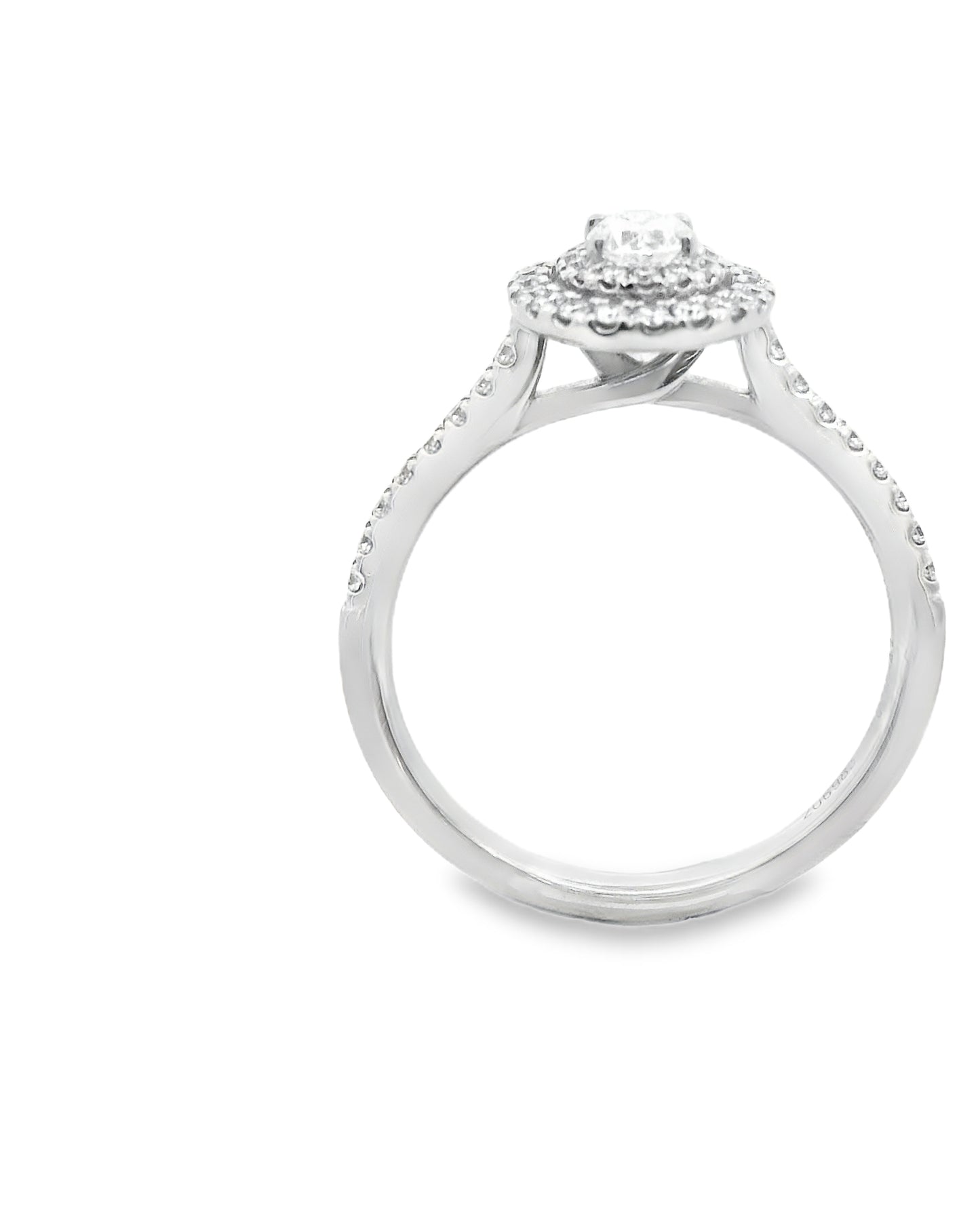 Zeghani Gold Oval Delicate Diva Engagement Ring | Zeghani | Luby