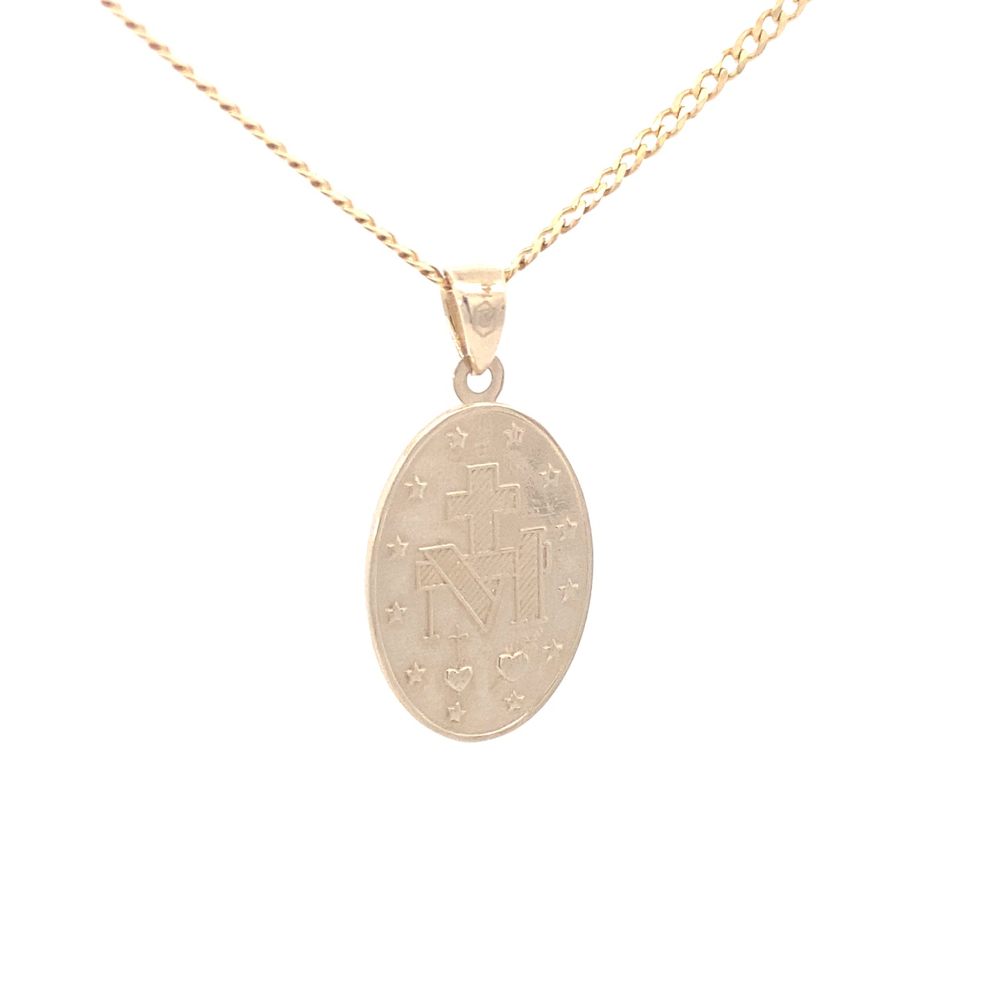 14K Gold Miraculous Virgin Medallion | Luby Gold Collection | Luby