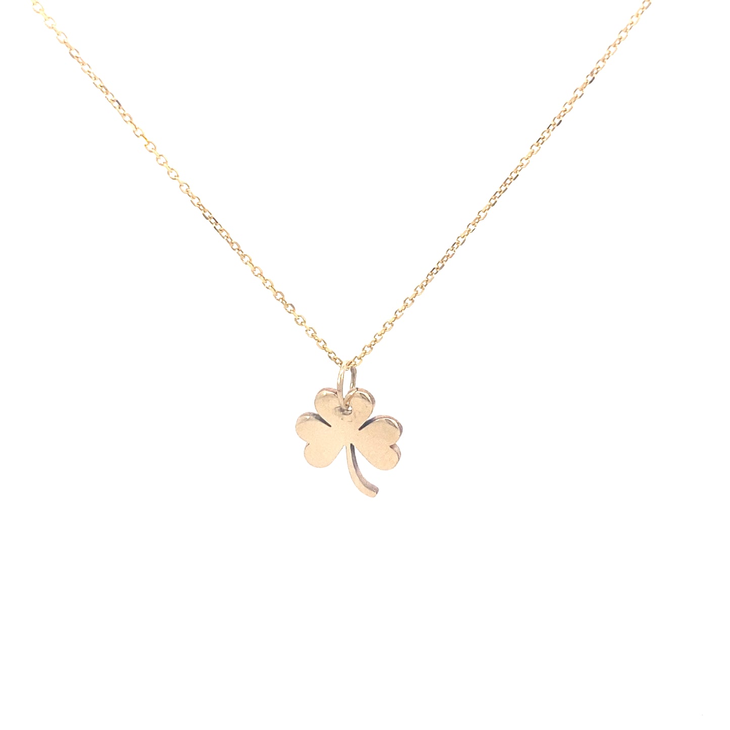 14K Gold Custom Clover Pendant | Luby Gold Collection | Luby