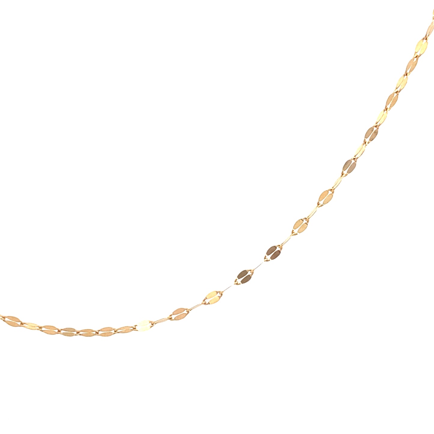 14K Gold Flat Link Chain | Luby Gold Collection | Luby
