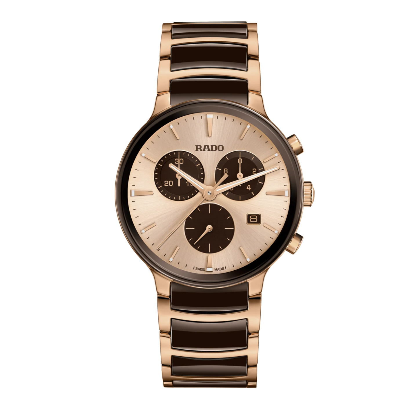 XL WATCH CENTRIX CHRONOGRAPH BROWN CERAMIC | Rado | Luby