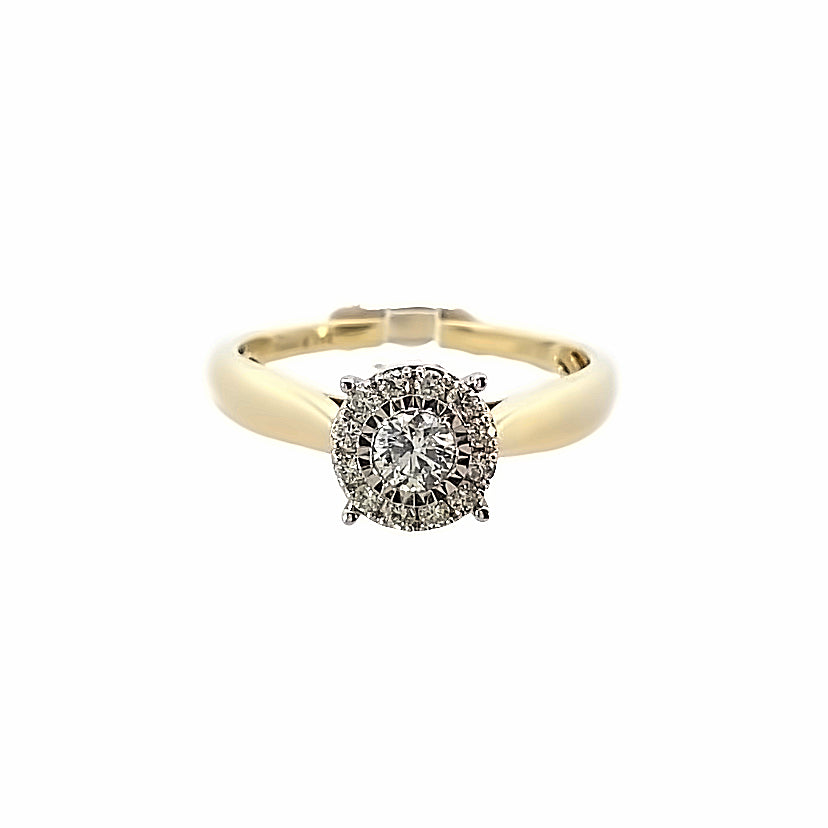 14K Gold Diamond Bridal Ring 0.33ct | Luby Diamond Collection | Luby