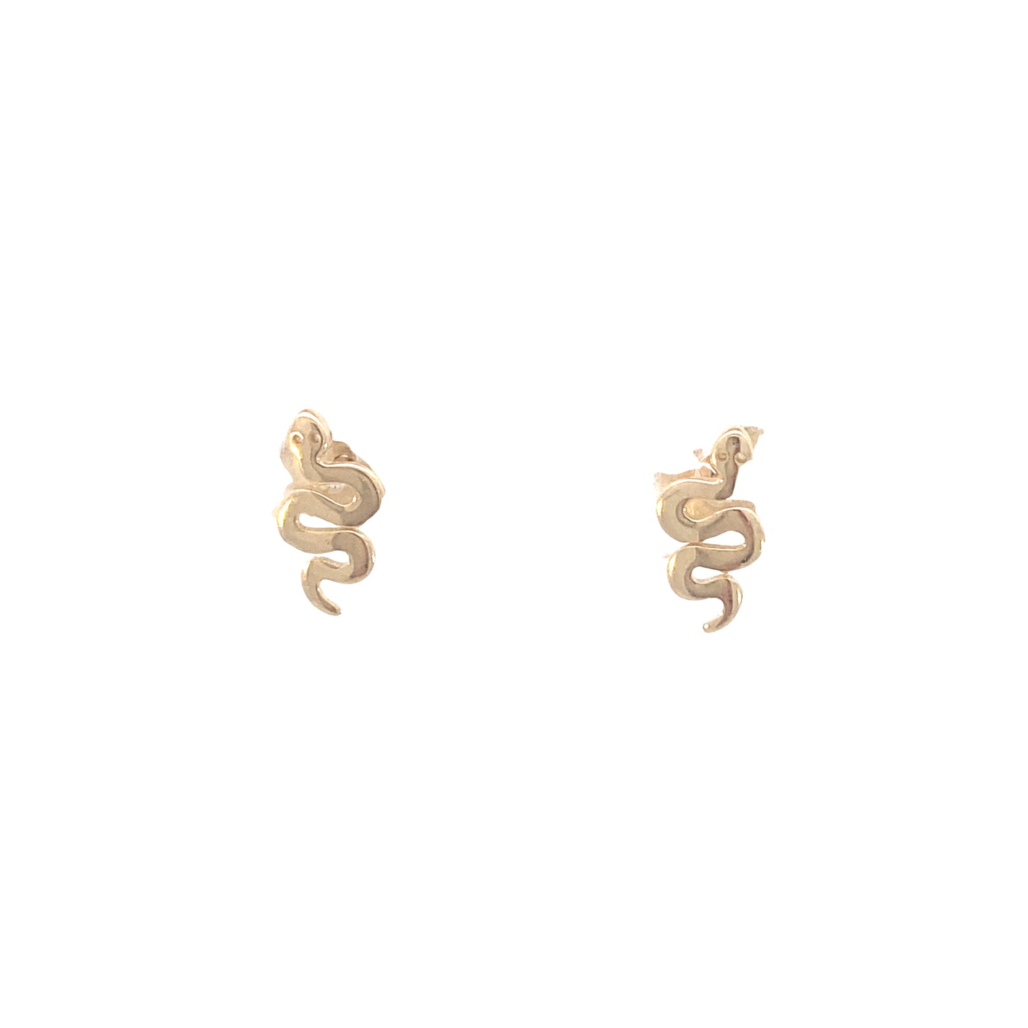 14K Gold Snake Stud Earrings | Luby Gold Collection | Luby
