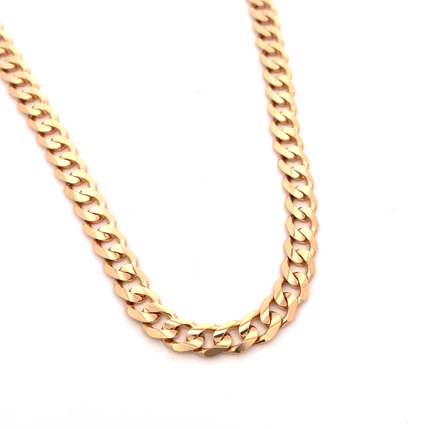14K Solid Gold Cuban Link Chain | Luby Gold Collection | Luby