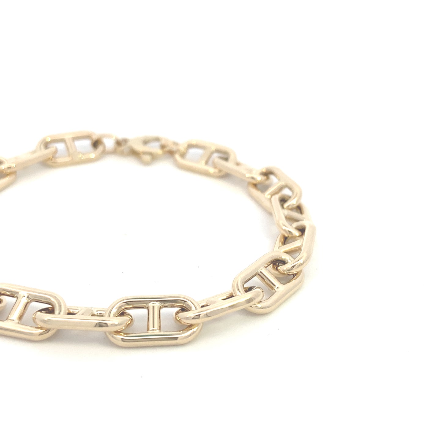 14K Gold Oval Mariner Bracelet | Luby Gold Collection | Luby