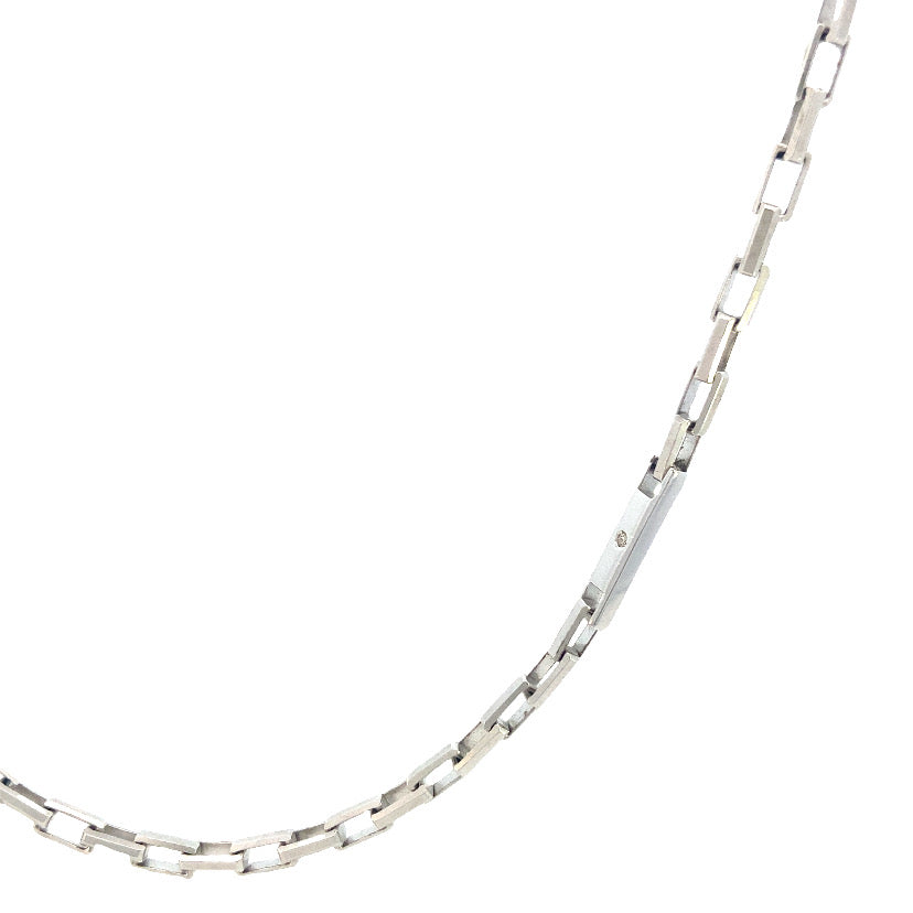 RHODIUM SILVER NECKLACE AND SILVER ELEMENT | BORSARI | Luby