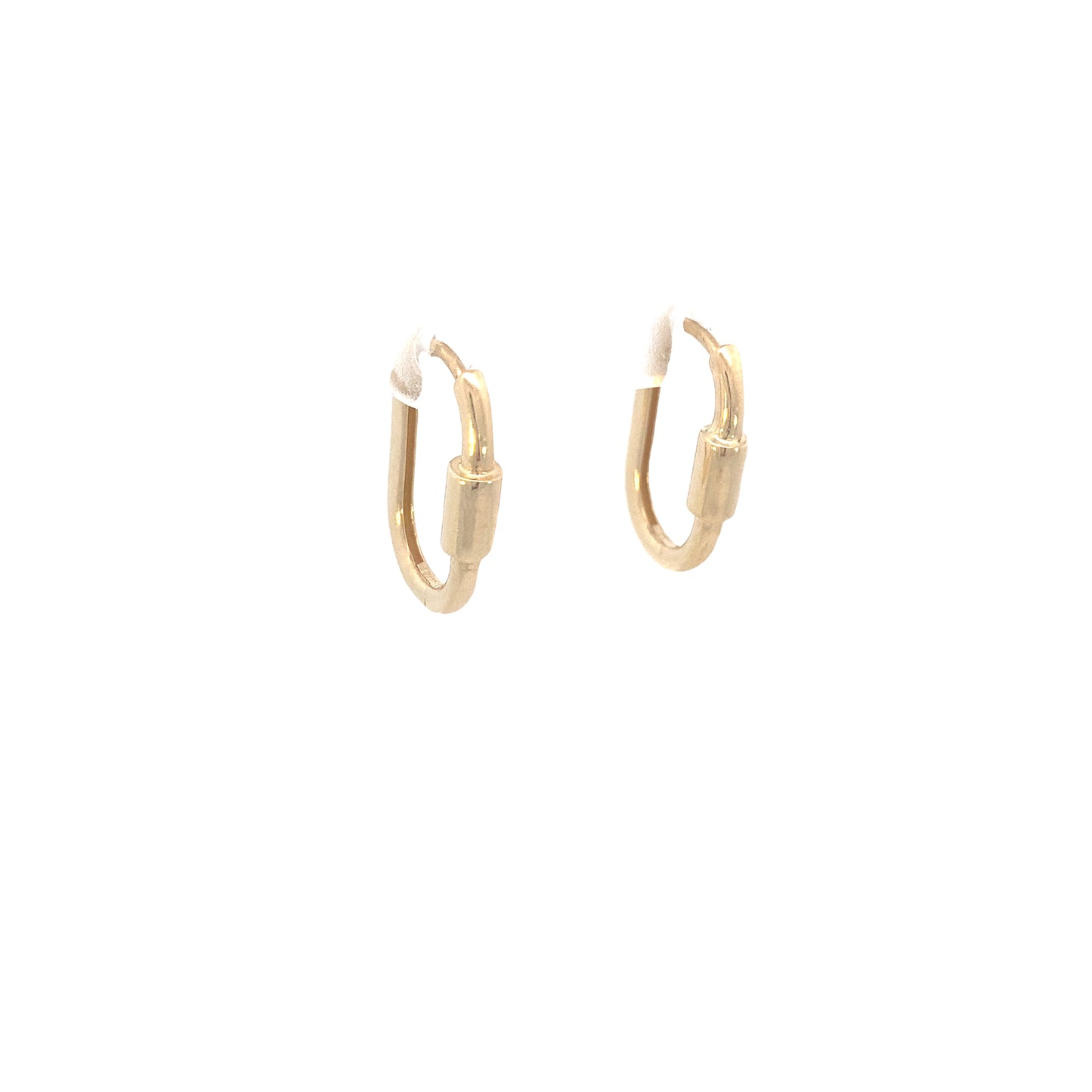 14K Gold Link Hoops Earrings | Luby Gold Collection | Luby