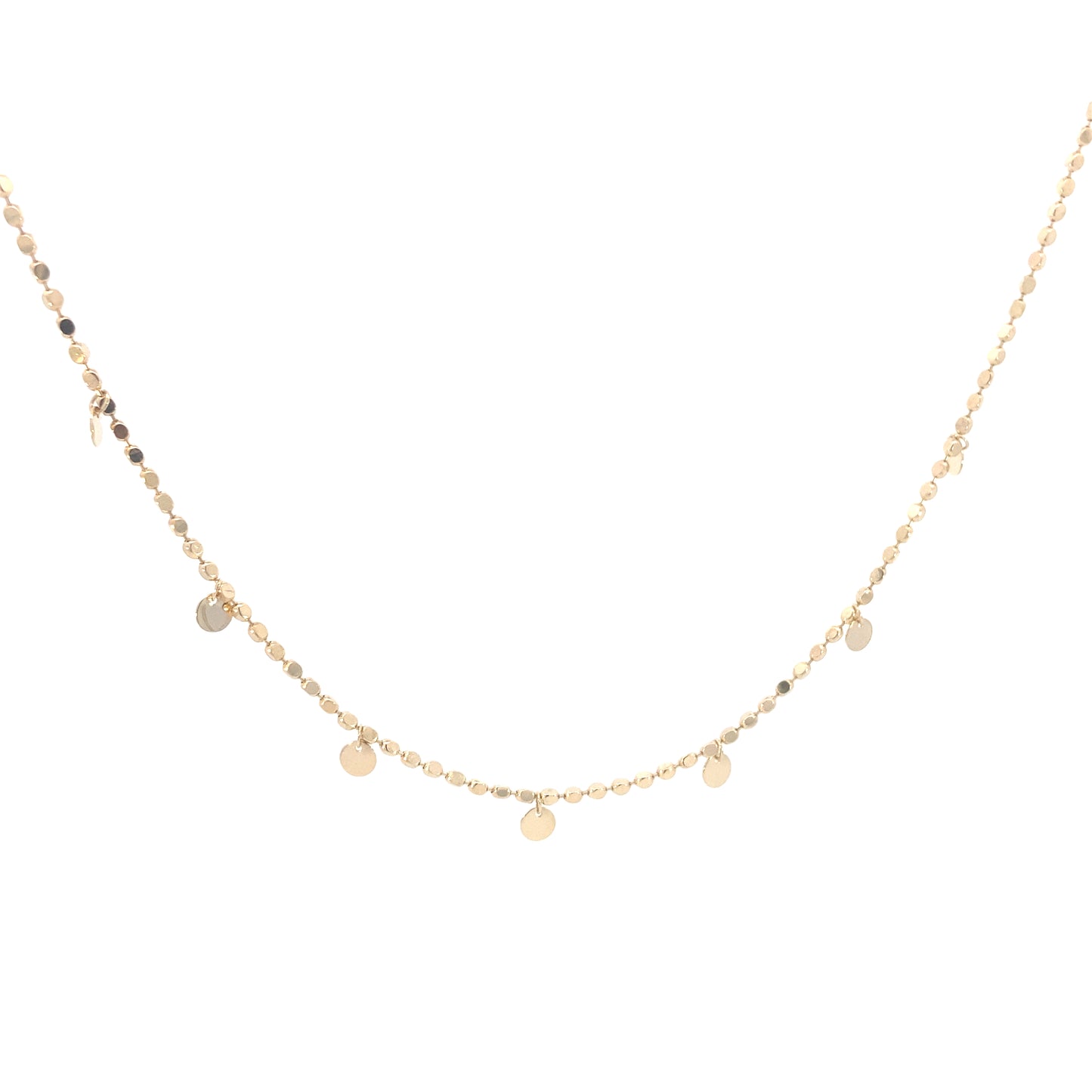 14K Gold Dots Dangle Chain | Luby Gold Collection | Luby