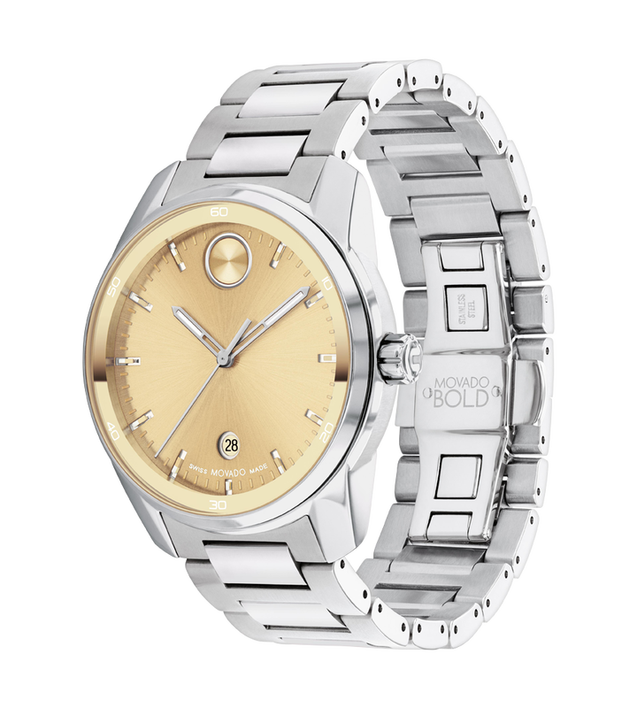 MOVADO BOLD VERSO GOLD-TONED METALLIC | Movado | Luby