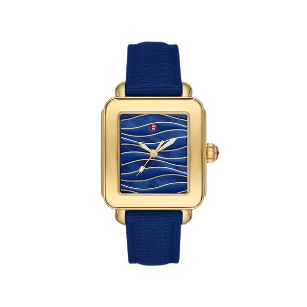 Deco Sport Gold-Tone Midnight #tide ocean material | Michele | Luby