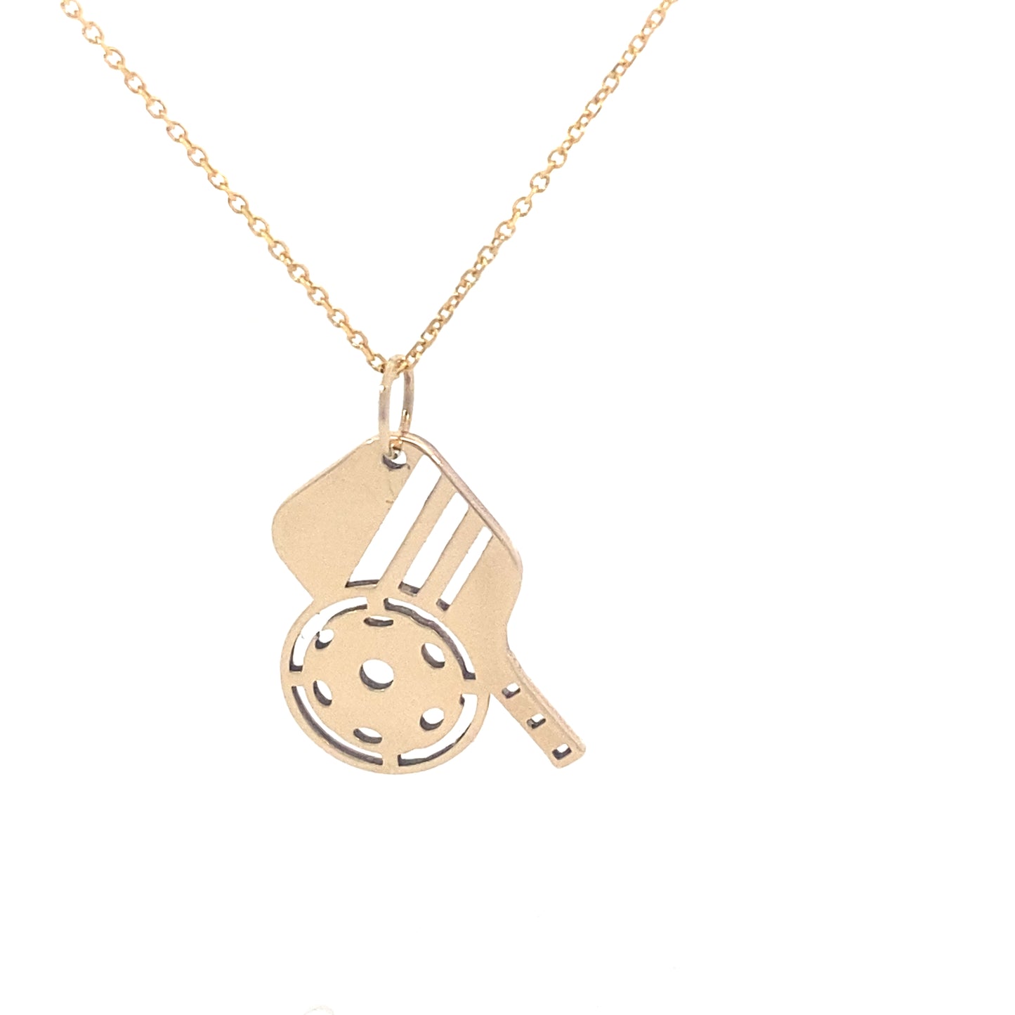 14K Gold Custom Pickleball Pendant | Luby Gold Collection | Luby