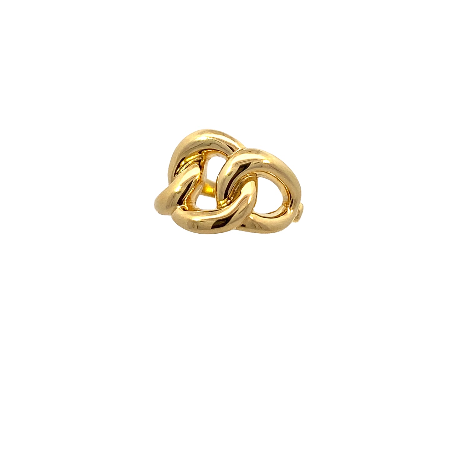 14K Gold Round Link Ring | Luby Gold Collection | Luby