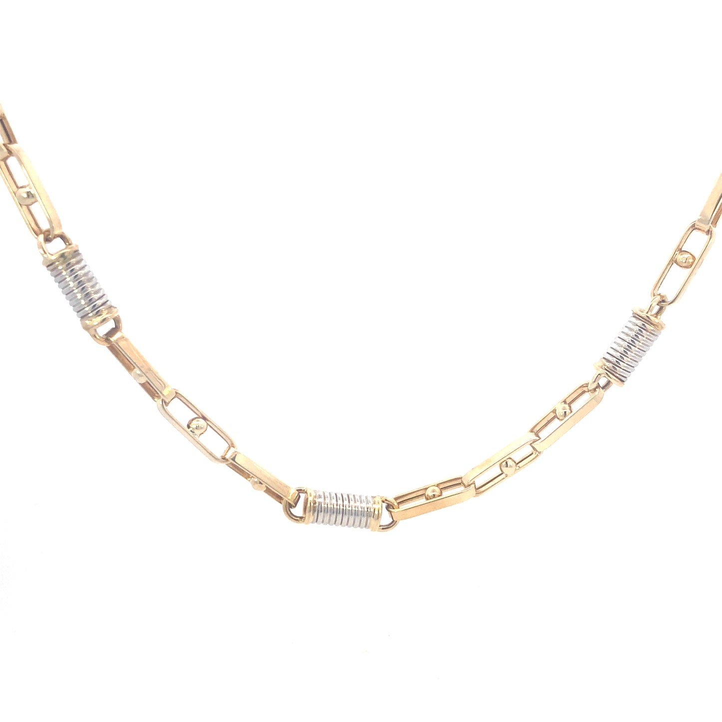 14K Gold Cilinder Link 2/t Chain | Luby Gold Collection | Luby