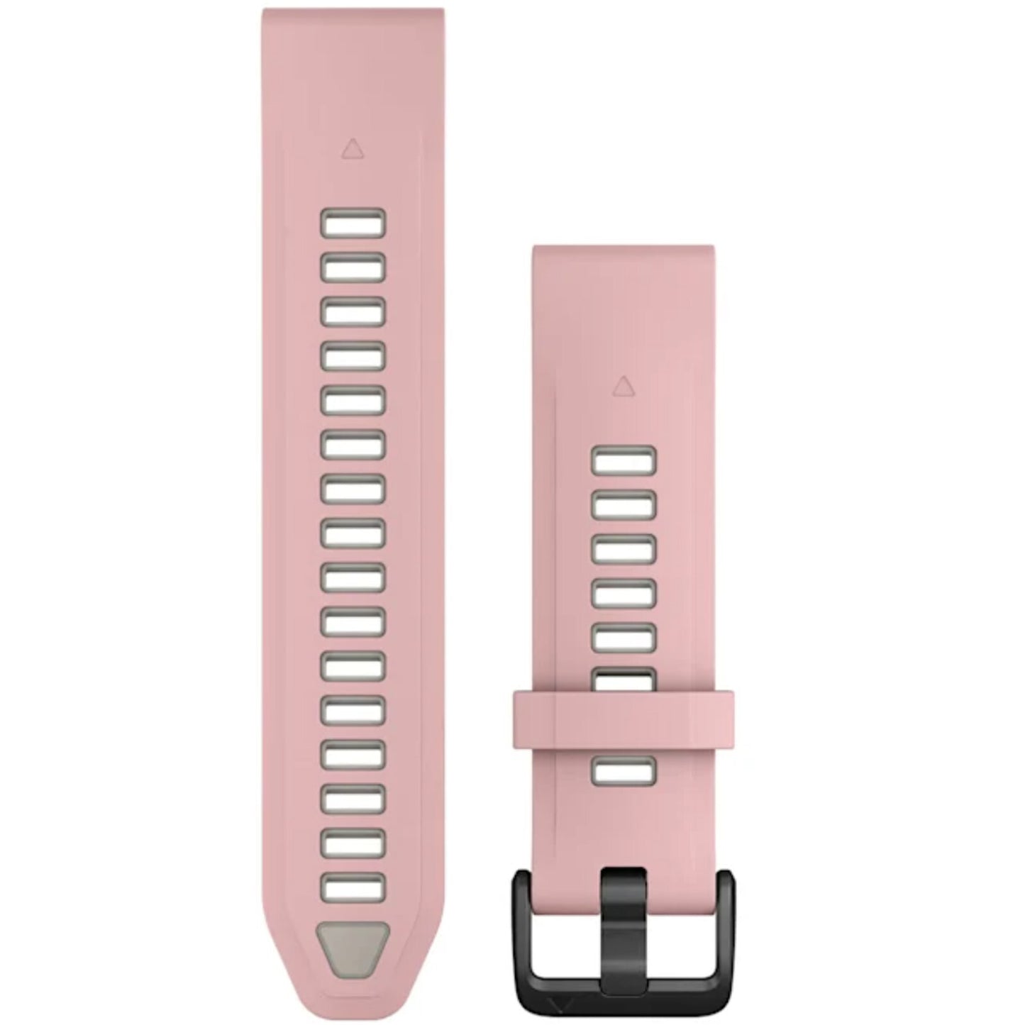 QuickFit® 20 Watch Bands, Dust Rose/Fog Gray Silicone | Garmin | Luby