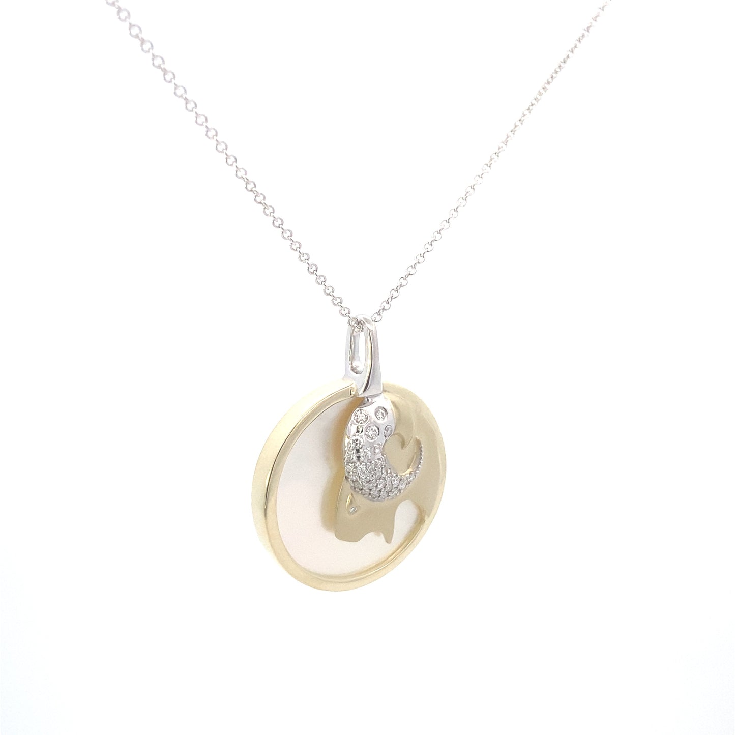 Zeghani 14K Diamond Zodiac Sings Constellation Pendant | Zeghani | Luby