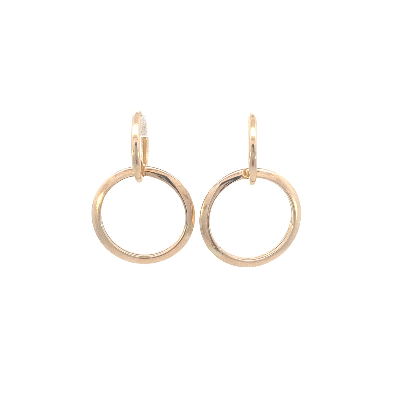 14K Gold Double Circle Earrings | Luby Gold Collection | Luby