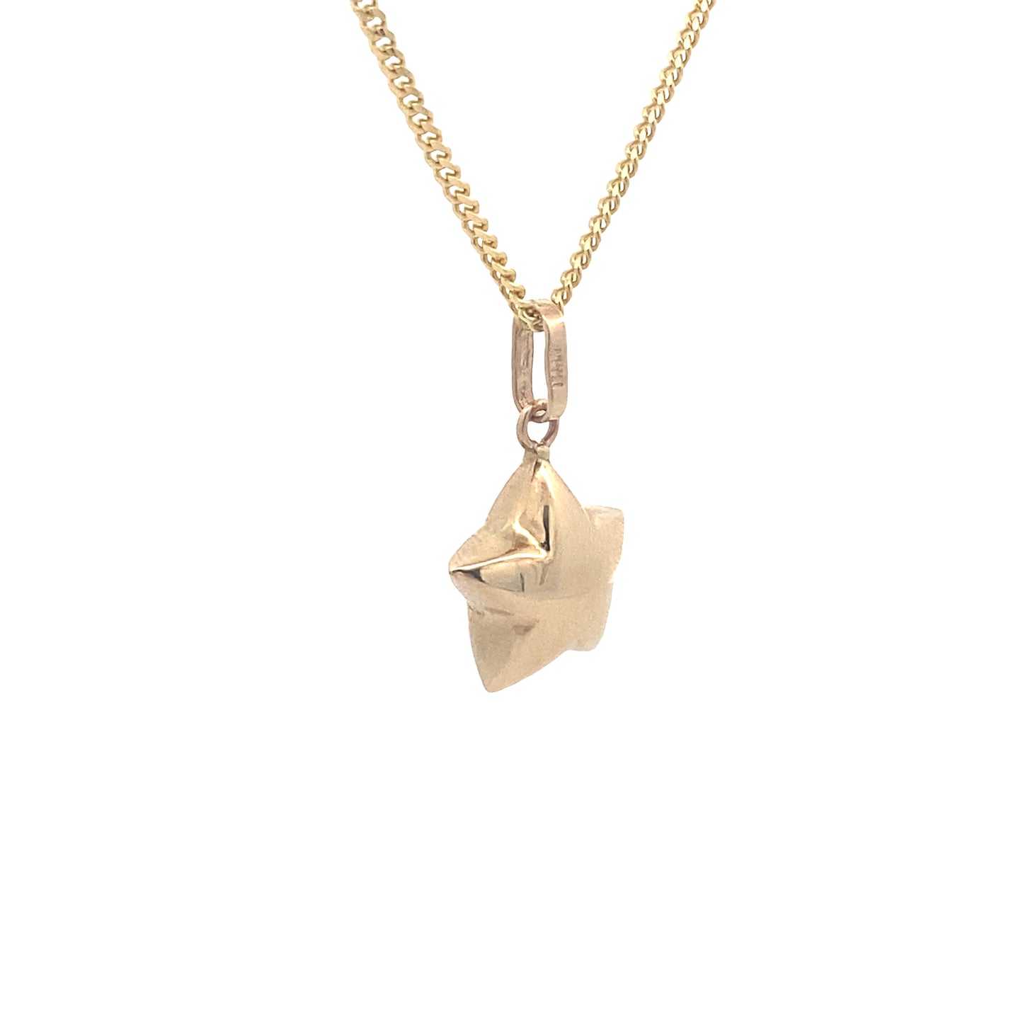 14K Gold Puff Star Pendant | Luby Gold Collection | Luby