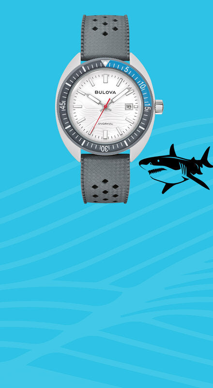 Blue Snorkel GREAT WHITE SHARK | Bulova | Luby