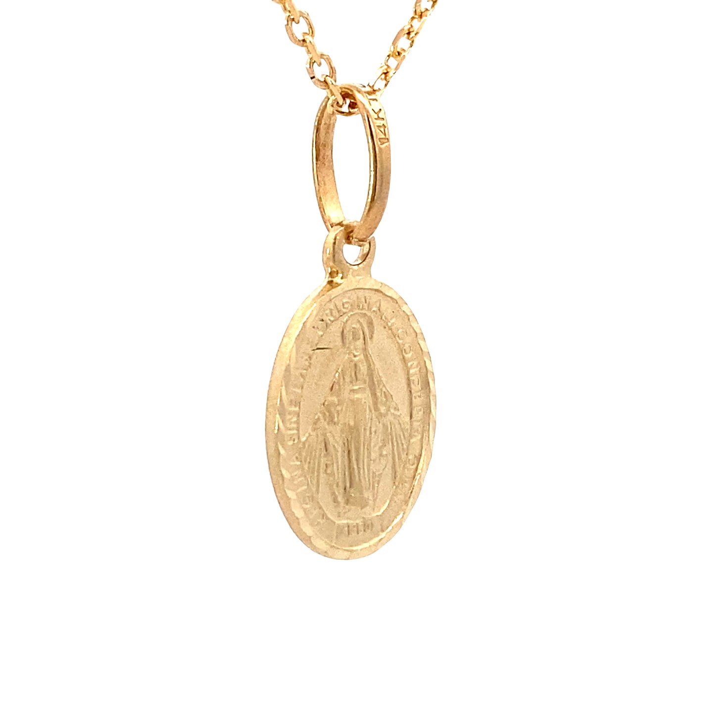 14K Gold La Milagrosa Pendant | Luby Gold Collection | Luby