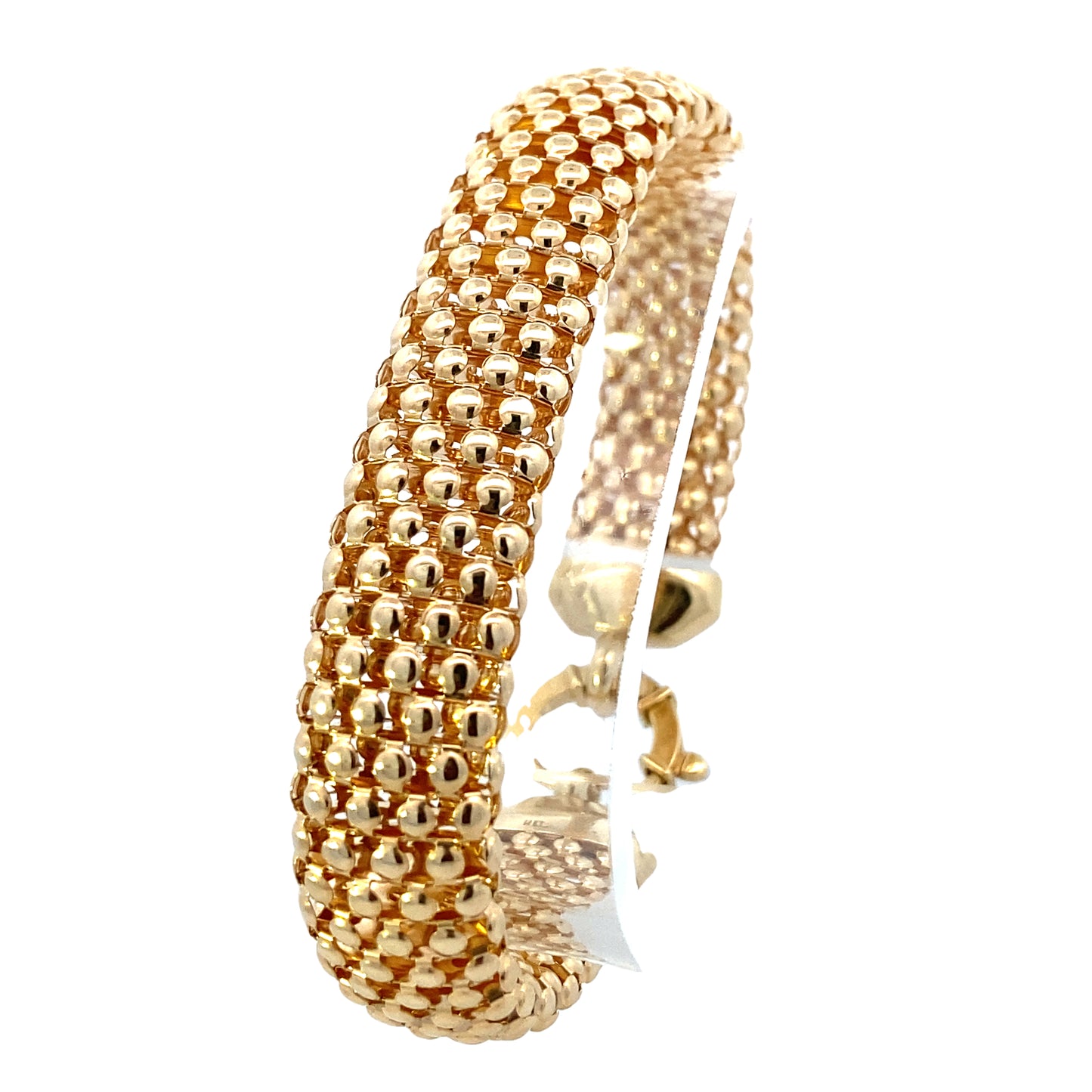 14K Gold Elegant Secure Claps Bracelet | Luby Gold Collection | Luby