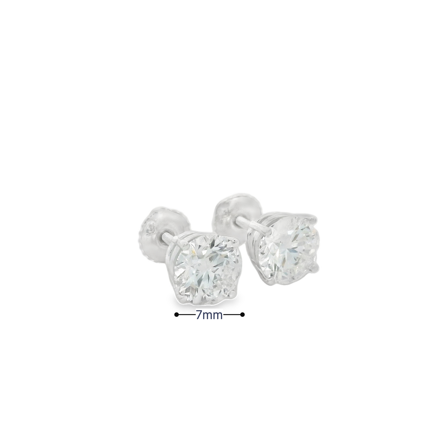 Smiling Rocks 14K Gold Diamonds Stud 2D 3.00CT/2 | Smiling Rocks | Luby