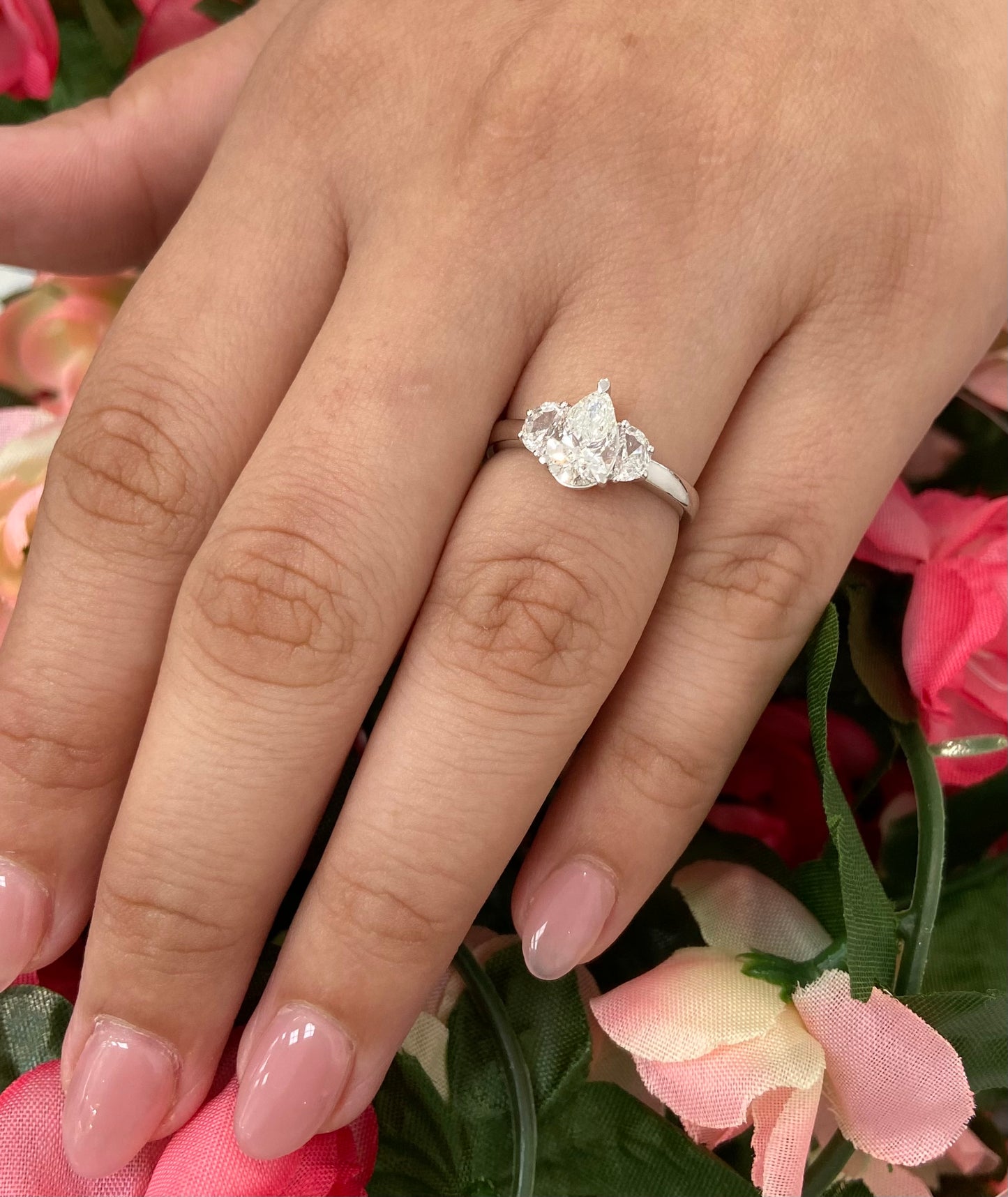 Smiling Rocks Lab Grown Diamond 3 Stone Ring (1.50ct) | Smiling Rocks | Luby