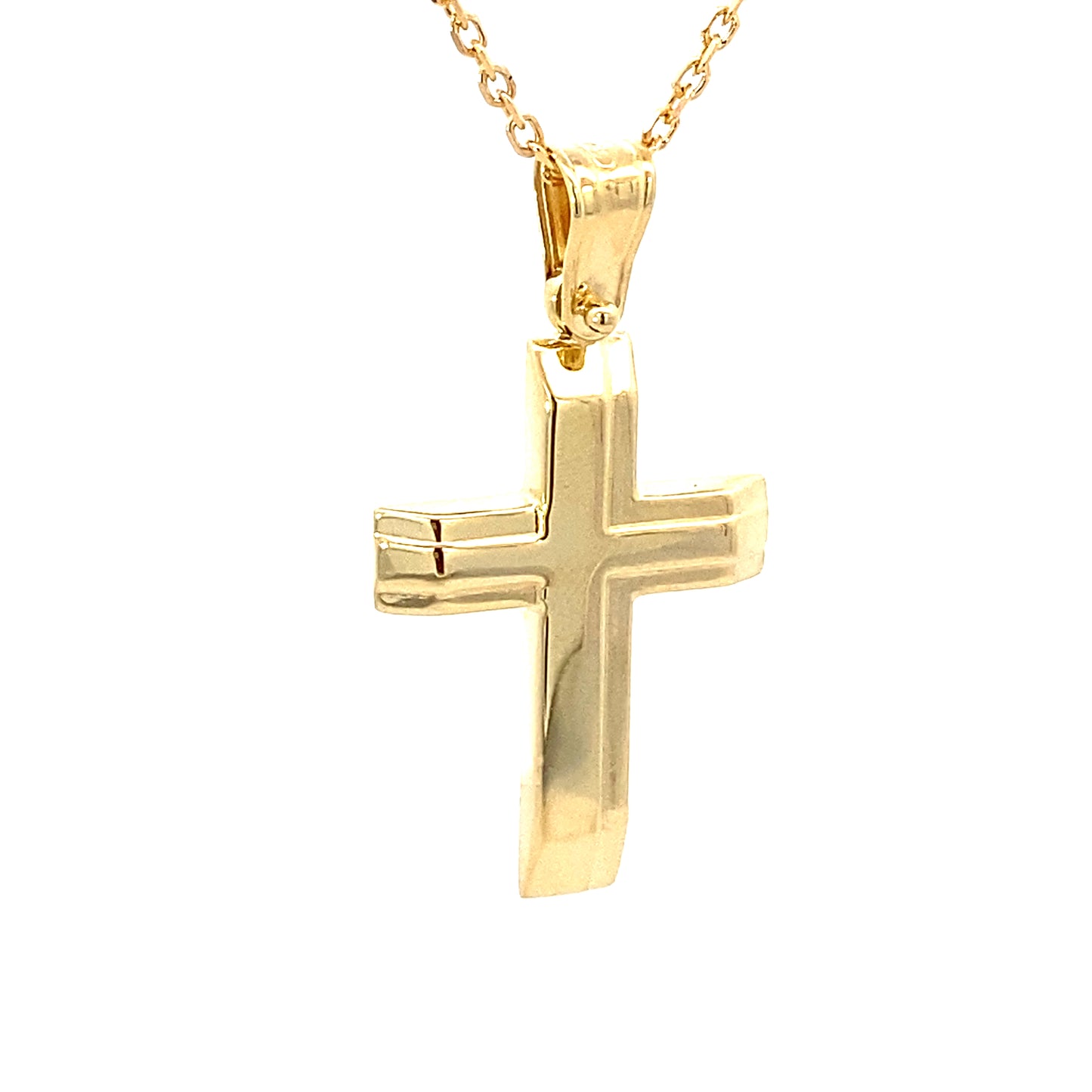 14K Gold Elegance Cross Pendant | Luby Gold Collection | Luby