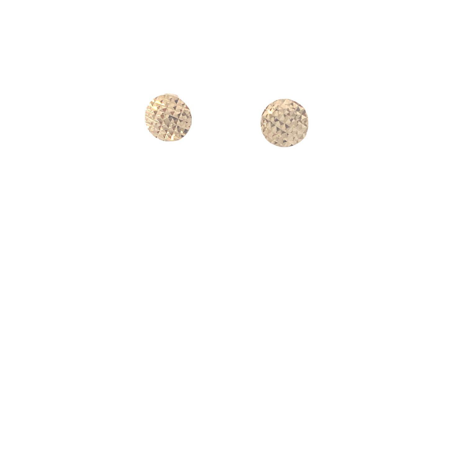14k Gold Faceted Dots Studs Earrings | Luby Gold Collection | Luby