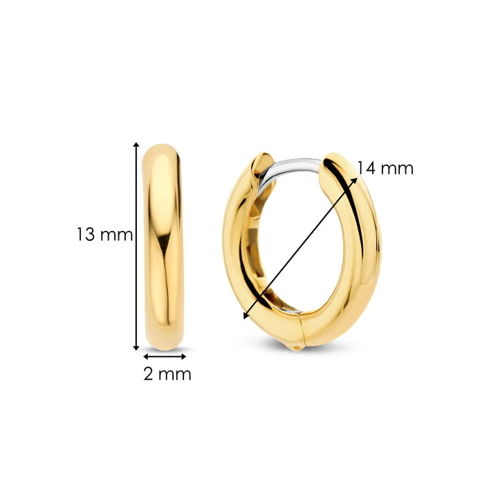 TI SENTO Earrings Gilded - 7812YS