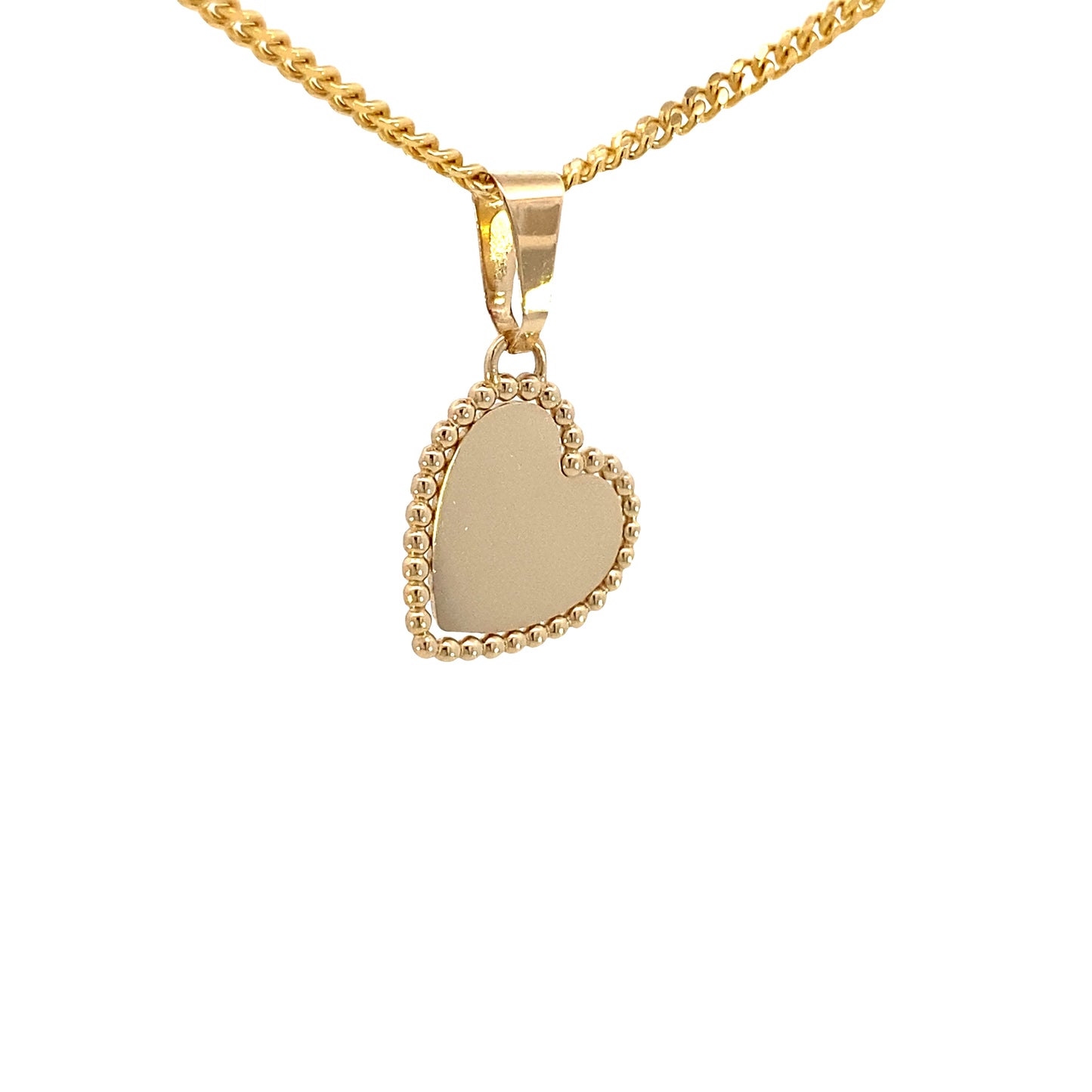 14K Gold ID Heart Pendant | Luby Gold Collection | Luby