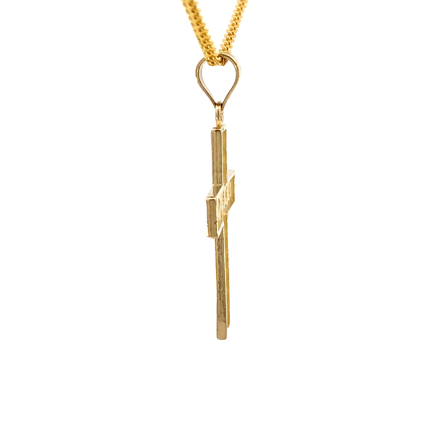 14K Gold Heart Shape Cross | Luby Gold Collection | Luby