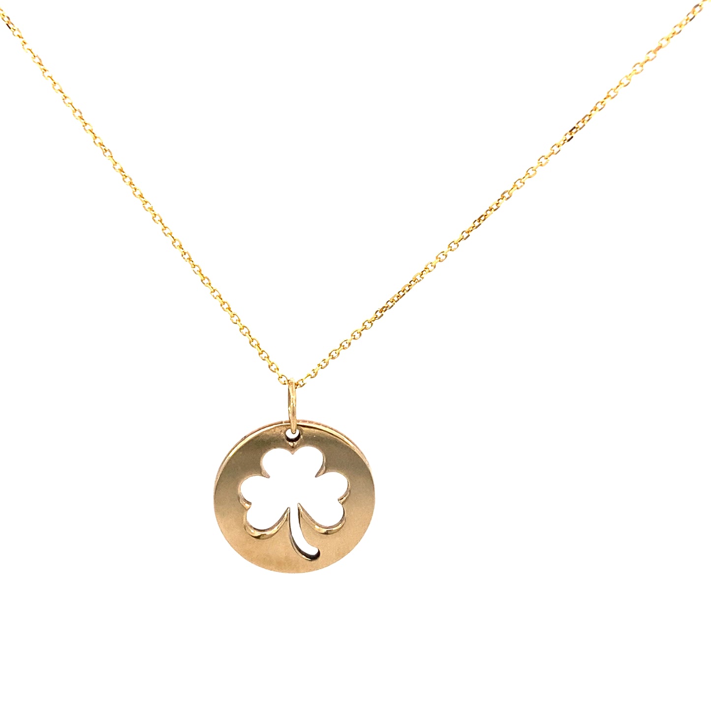 14K Gold Custom Clover Pendant | Luby Gold Collection | Luby