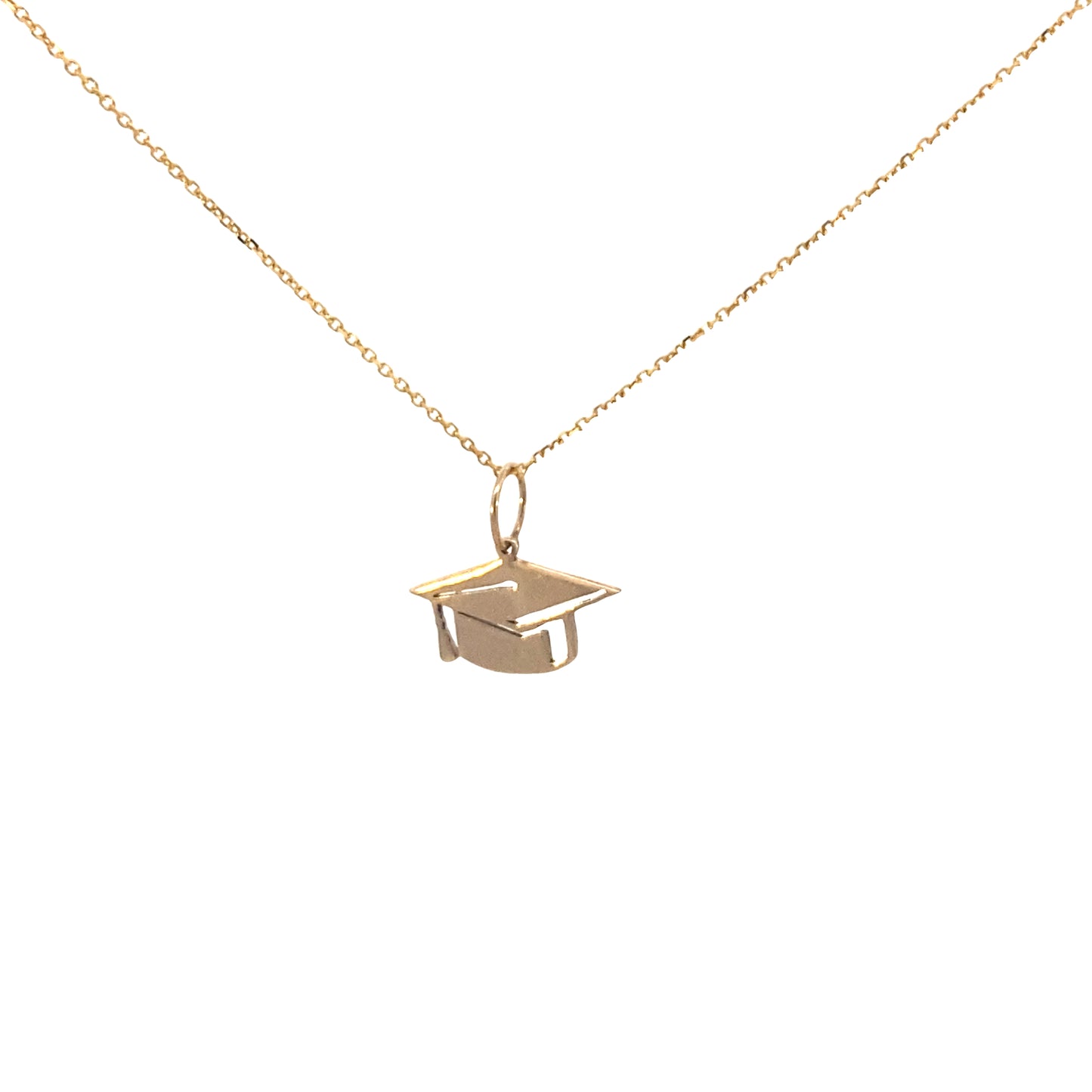 14K Gold Custom Graduation Cap Pendant | Luby Gold Collection | Luby