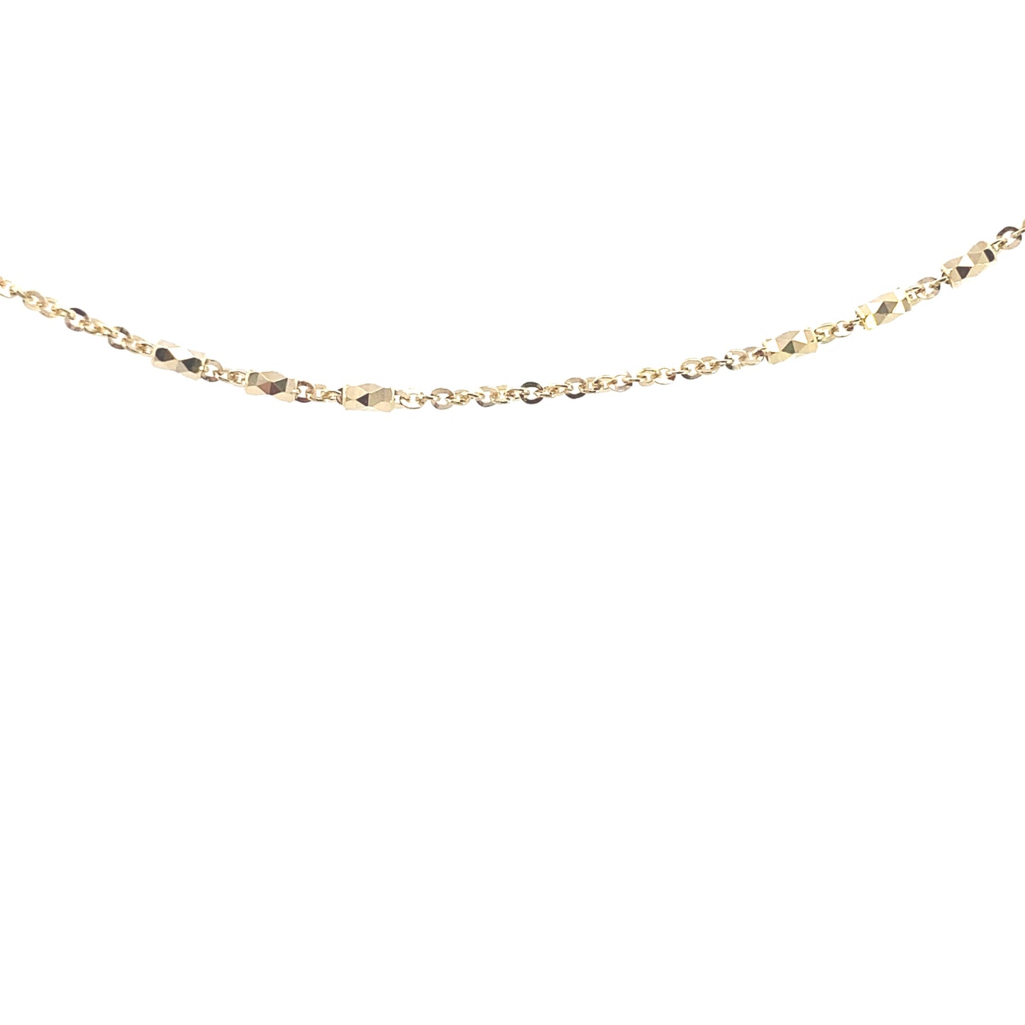 14K Gold Fancy Cut Diamond Chain | Luby Gold Collection | Luby