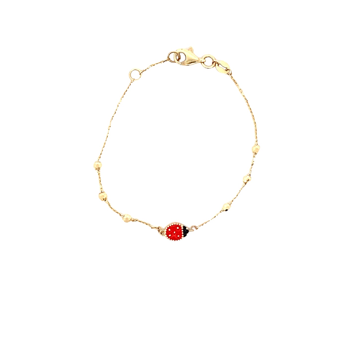 14K Gold Lady Bug Baby Bracelet | Luby Gold Collection | Luby