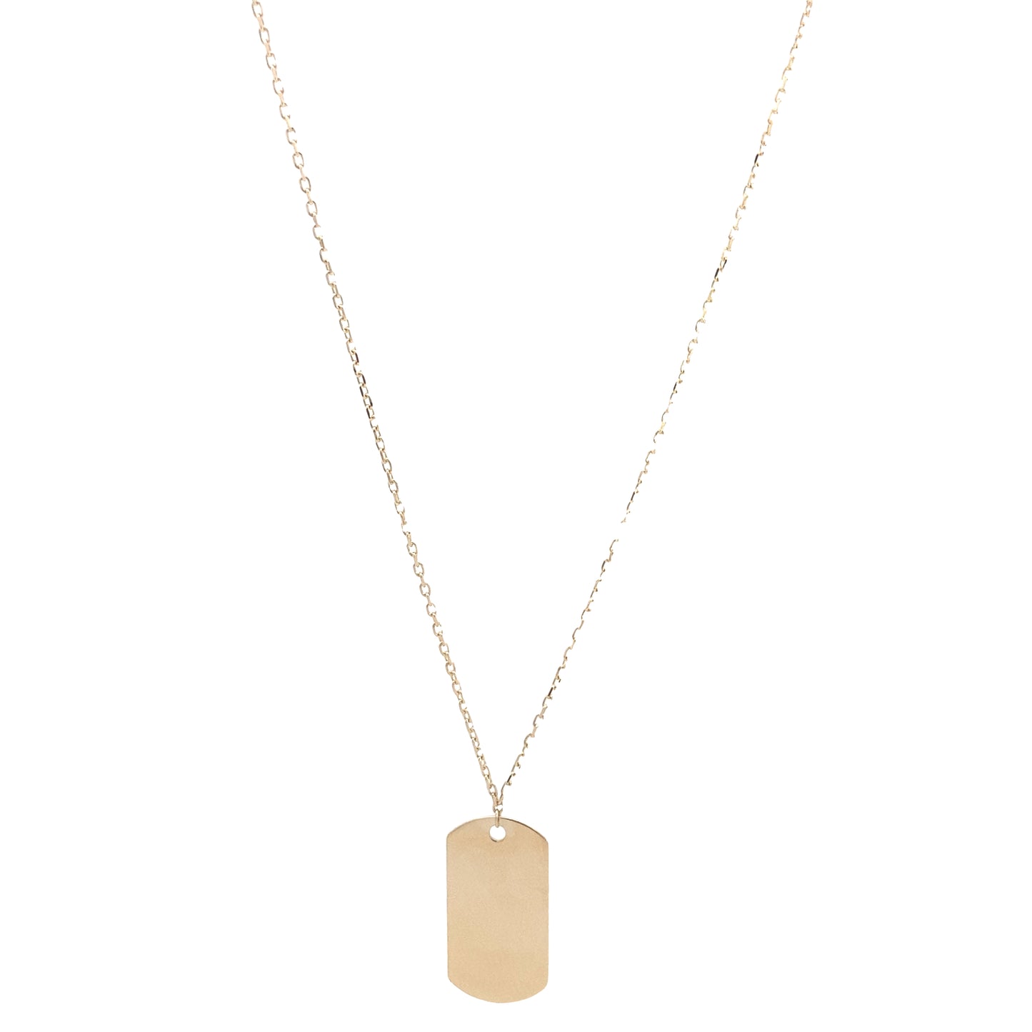 14K Gold ID Pendant Necklace | Luby Gold Collection | Luby