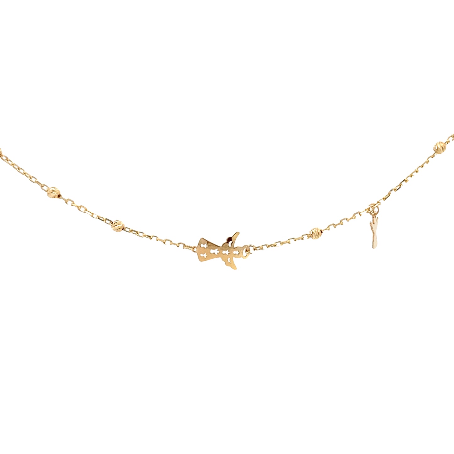 14K Gold Necklace with Angel Shape | Luby Gold Collection | Luby