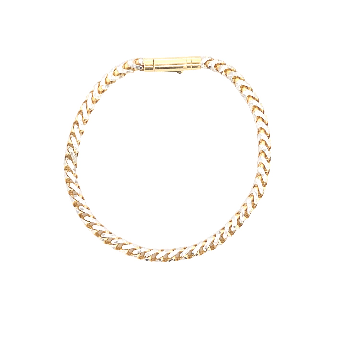 14K Gold 2/t Franco Bracelet | Luby Gold Collection | Luby