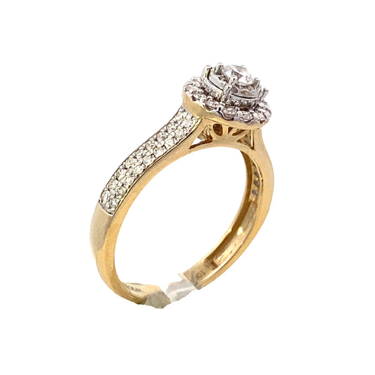 10K Gold Diamond Bridal Ring 0.50ct | Luby Diamond Collection | Luby 