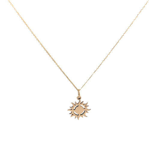 14K Gold Custom Sun Pendant | Luby Gold Collection | Luby 