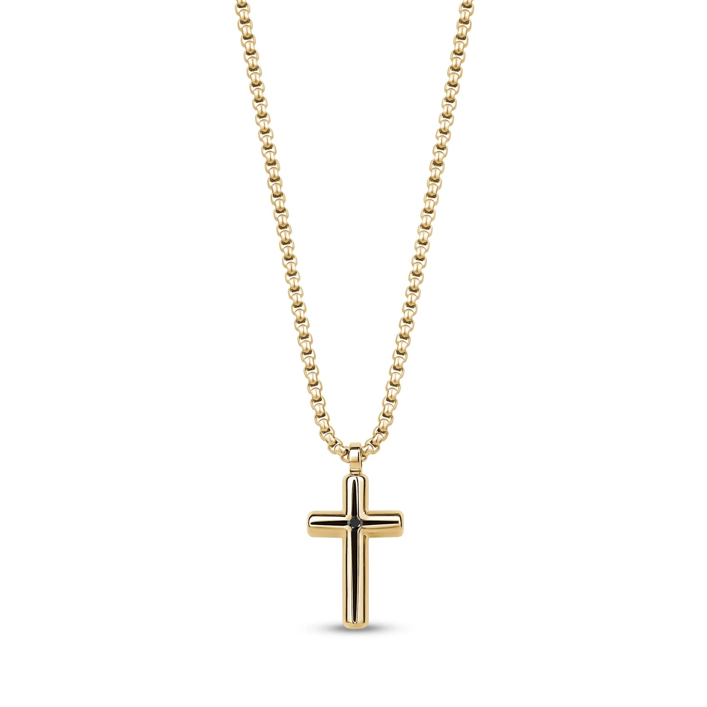 ROUNDED CROSS PENDANT | ARZ Steel | Luby
