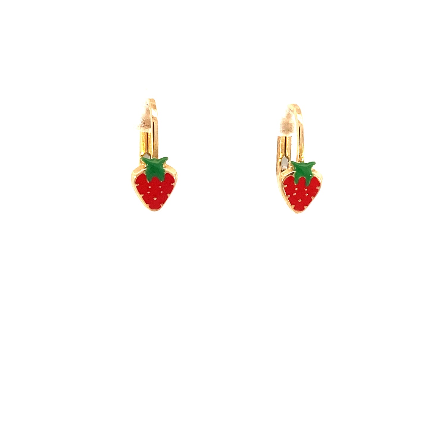 14k Gold Strawberry Earrings | Luby Gold Collection | Luby