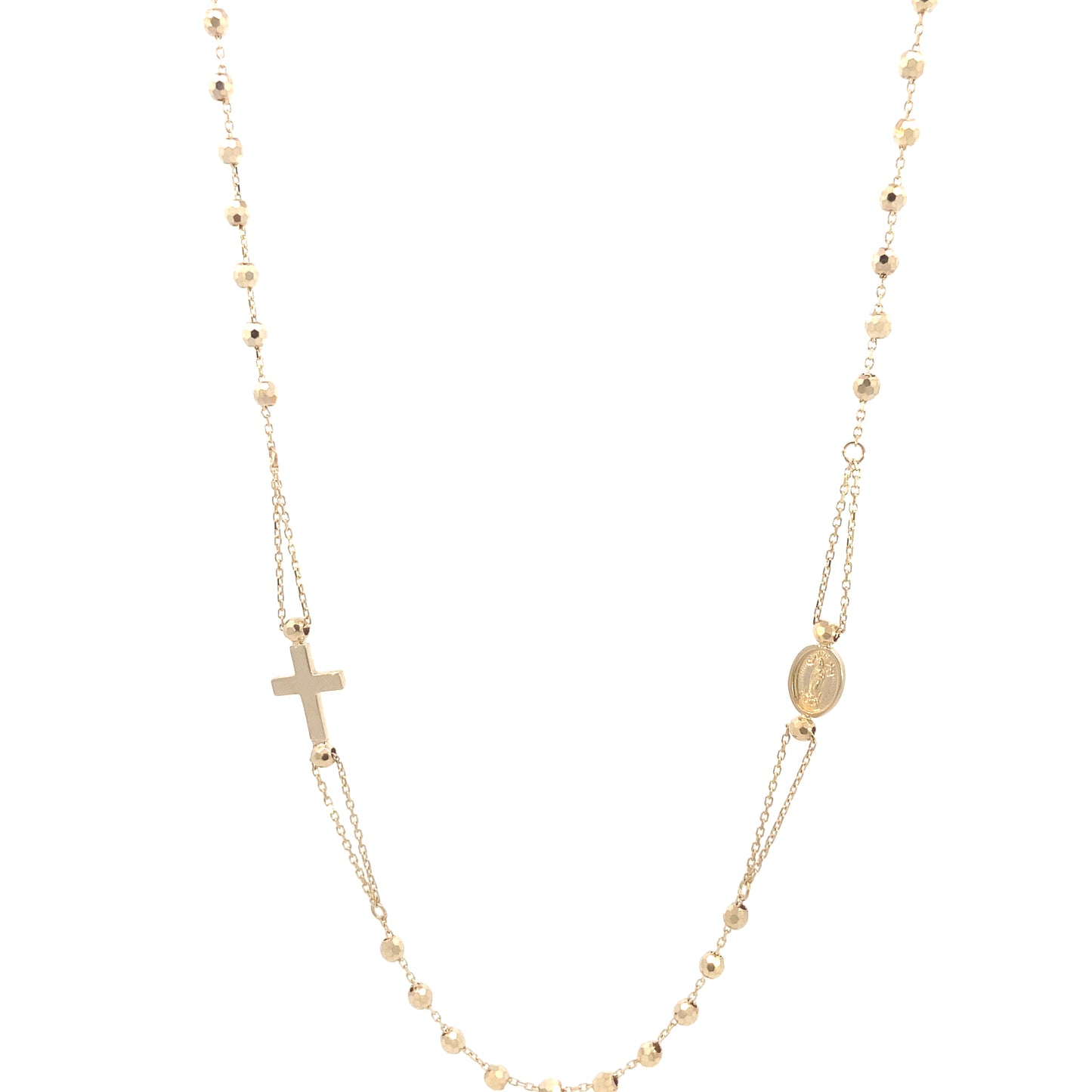 14k Gold Rosary Necklace | Luby Gold Collection | Luby