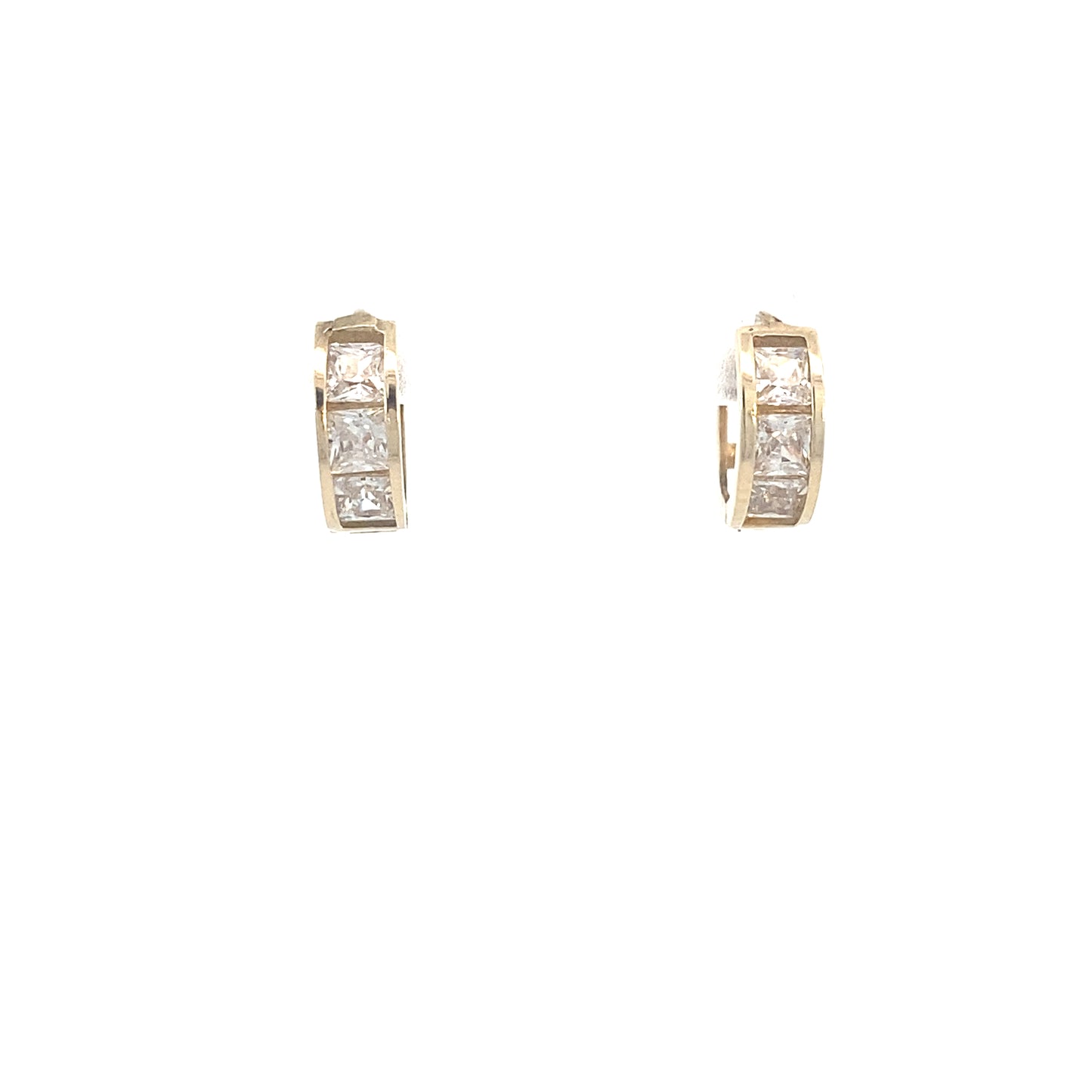 14K TINY HOOPS WITH CZ | Luby Gold Collection | Luby