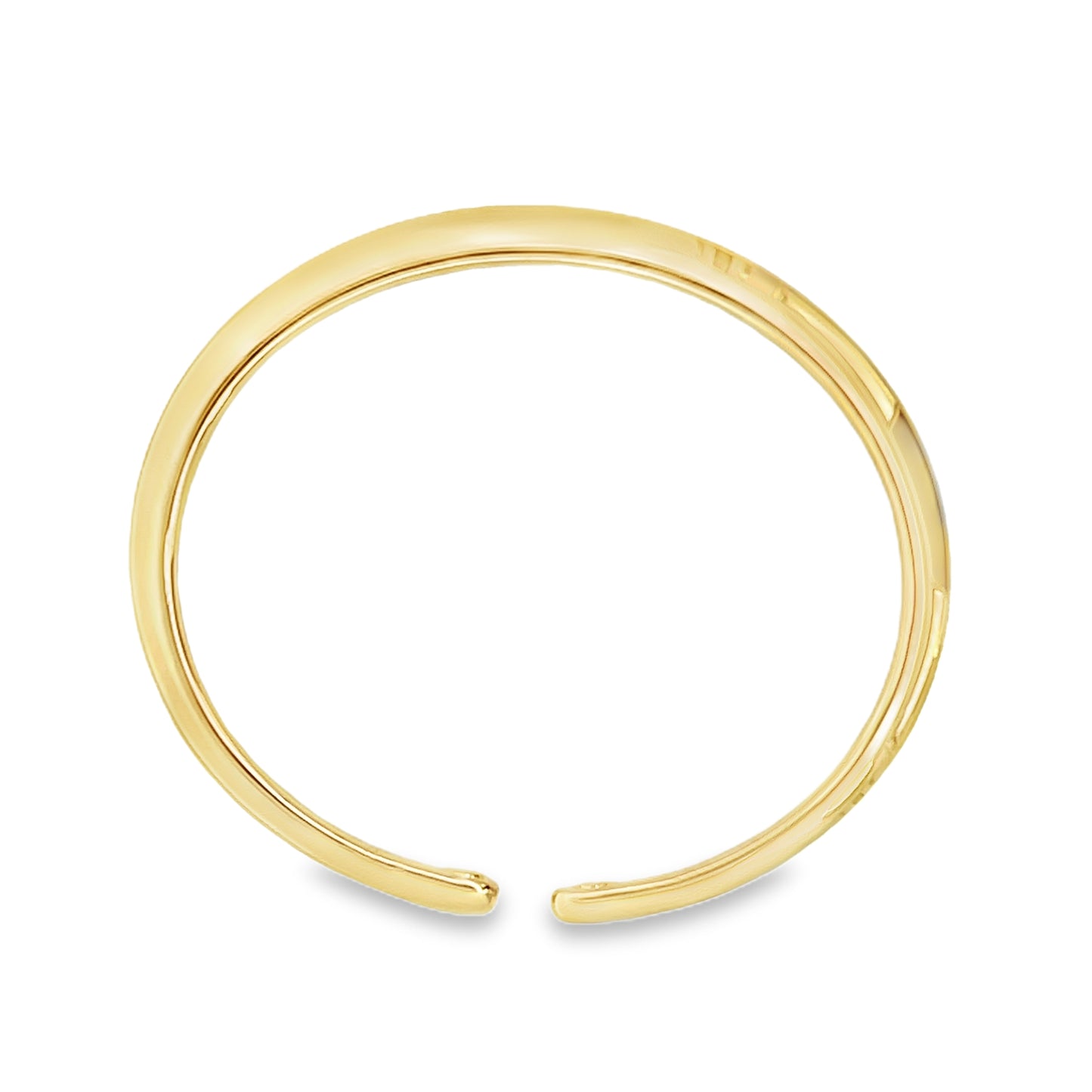 14k Gold Bold Open Bangle | Luby Gold Collection | Luby