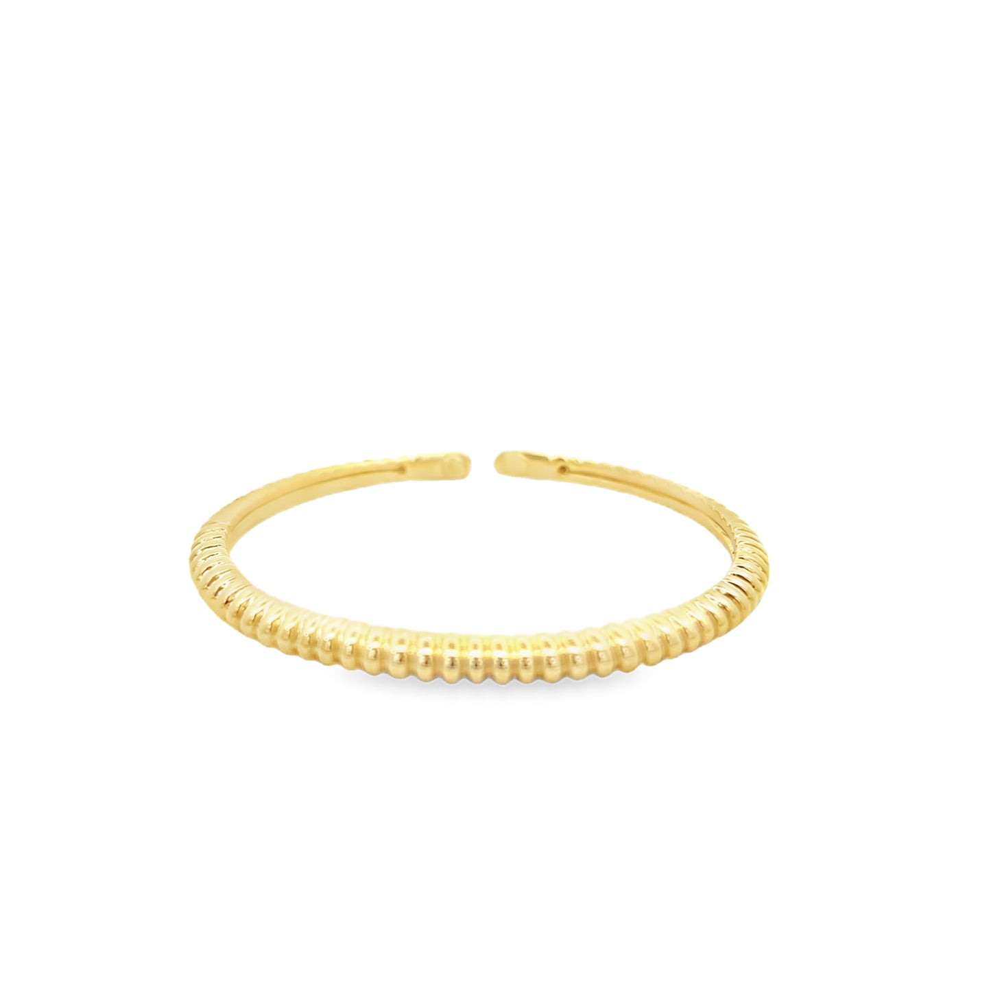 14K Gold Ribbed Cuff | Luby Gold Collection | Luby