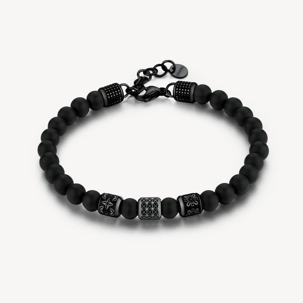 Bracelet Satin Onix Stone Spheres | Brosway Italia | Luby