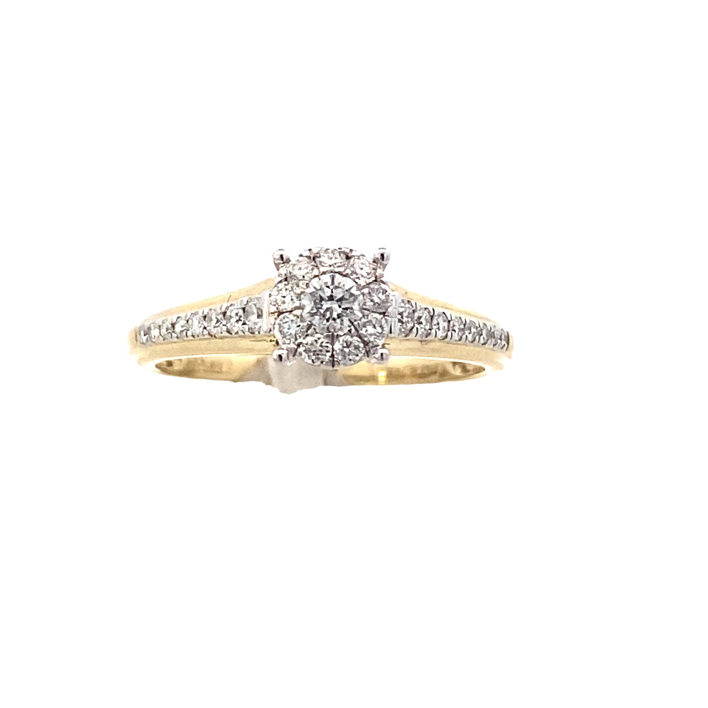 14K Gold Diamond Bridal Ring 0.37ct | Luby Diamond Collection | Luby