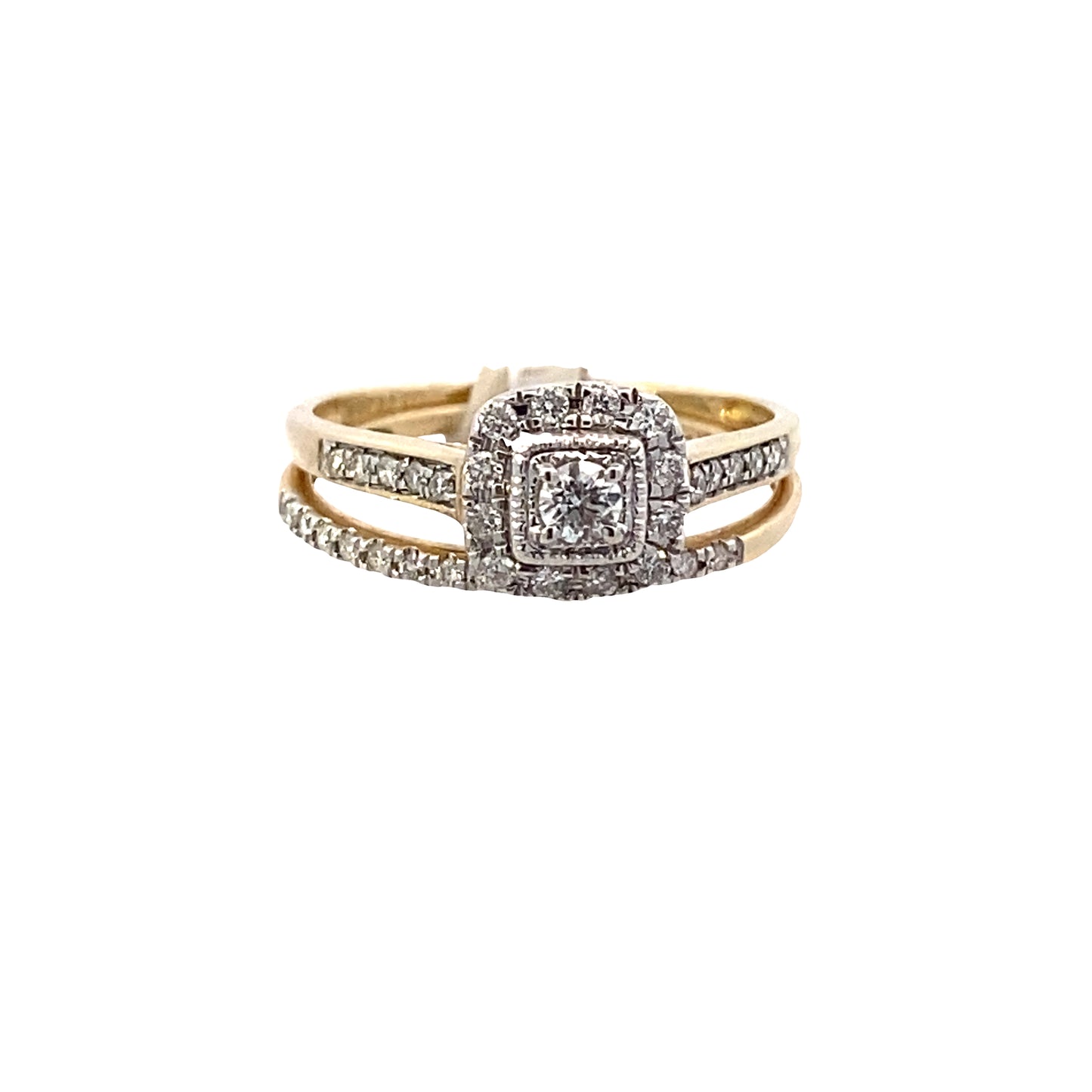 14K Gold Diamond Bridal Ring 0.33ct | Luby Diamond Collection | Luby