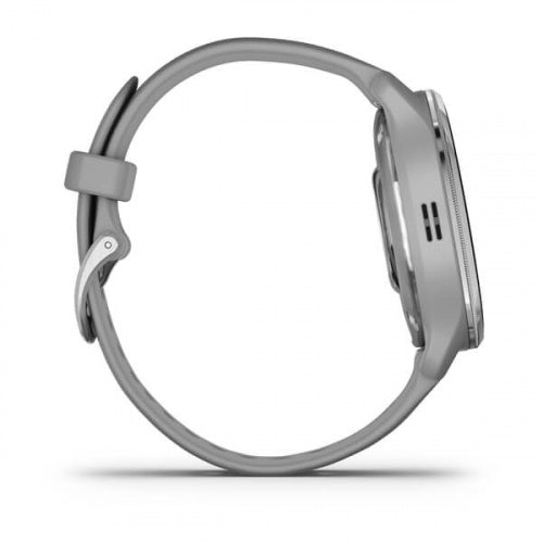 Venu® 2 Plus Silver Stainless Steel Bezel with Powder Gray Case and Silicone Band | Garmin | Luby